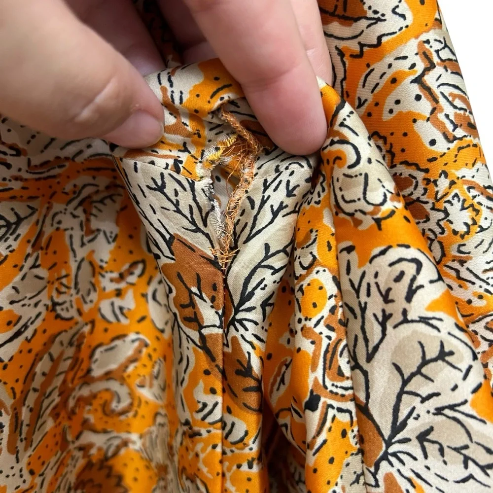 ✨3/$15 Banana Republic Heritage Boho Floral Top Button Front Peplum Blouse - Picture 13 of 13